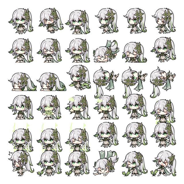Nahida Shimeji Sprite Preview