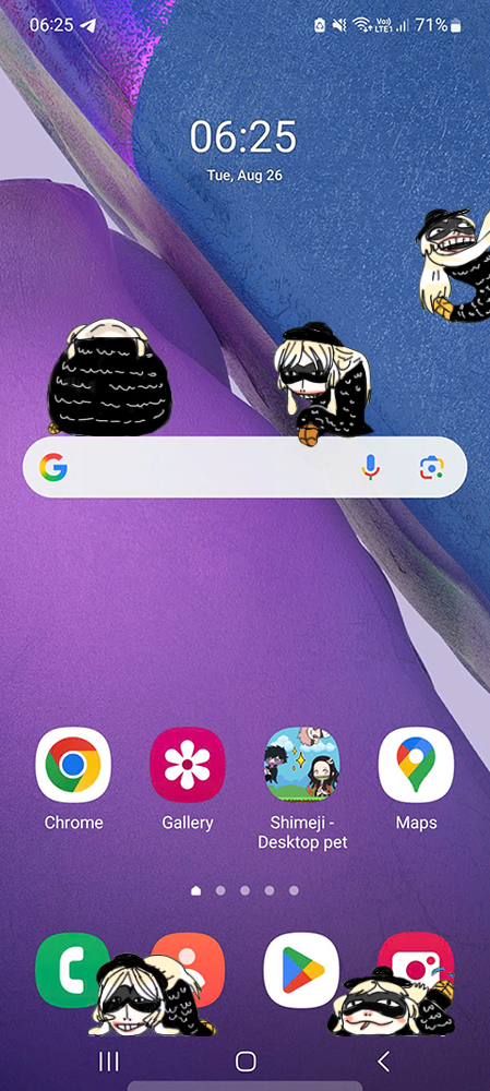 Nana Shimeji on Mobile