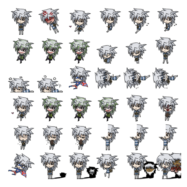 New Bakura Shimeji Sprite Preview