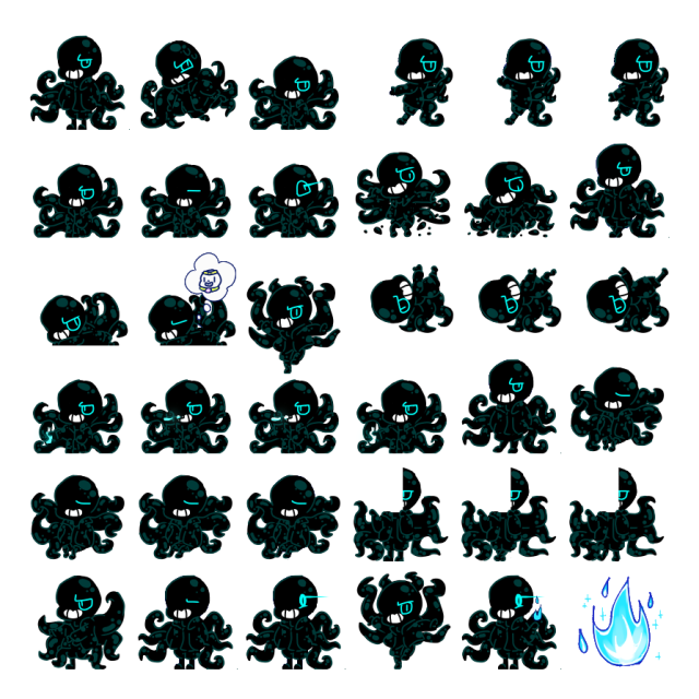 Nightmare Sans Shimeji Sprite Preview