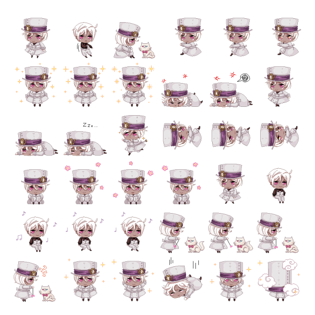 Noe Archiviste Shimeji Sprite Preview
