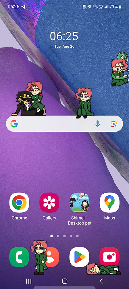 Noriaki Kakyoin Shimeji on Mobile