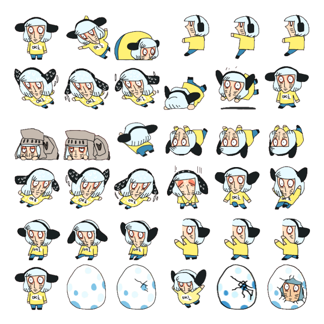 Nyon Shimeji Sprite Preview