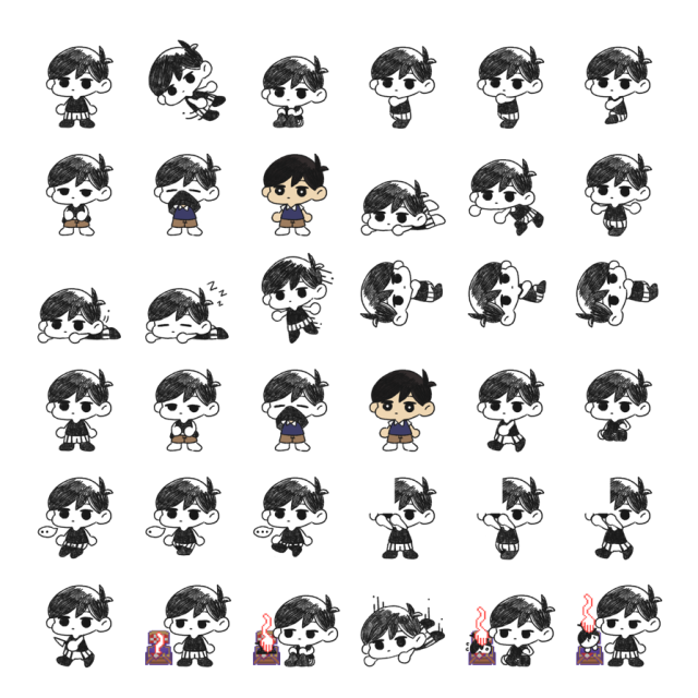 Omori Shimeji Sprite Preview