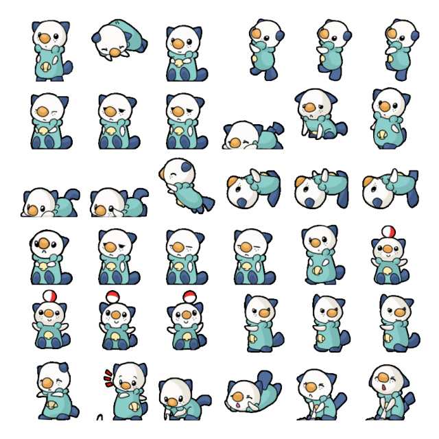 Oshawott Shimeji Sprite Preview