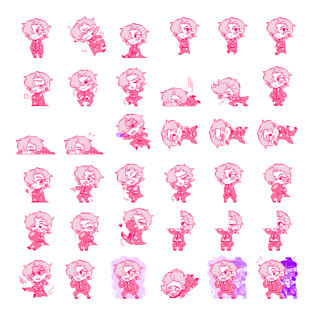 Pannacotta Fugo (Pink) Shimeji Sprite Preview