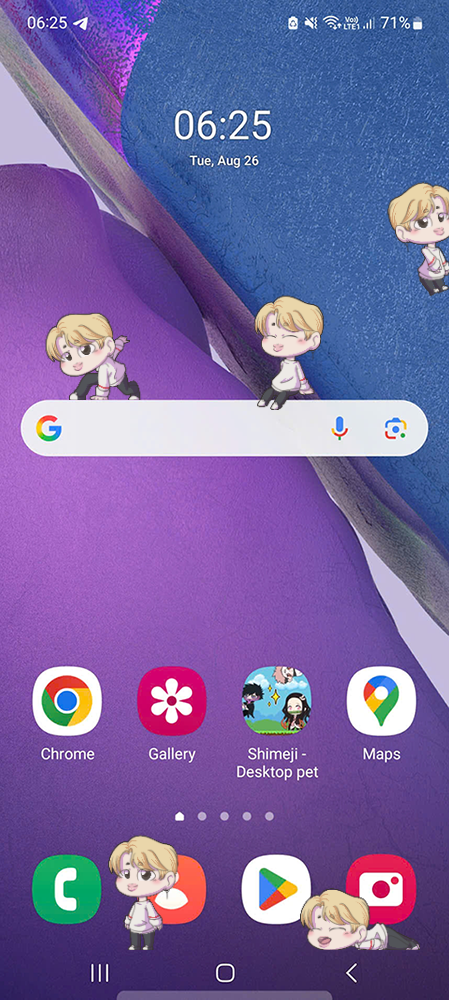 Park Jimin Shimeji on Mobile