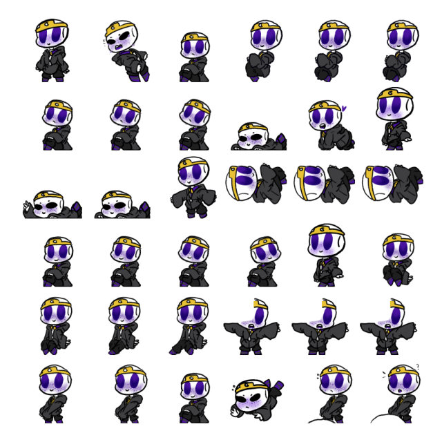 Passive Nightmare Shimeji Sprite Preview