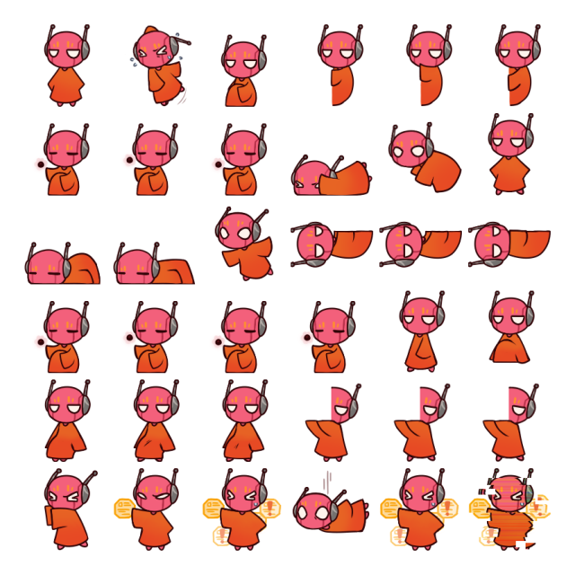 Pebbles Shimeji Sprite Preview