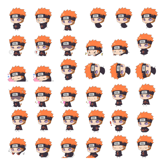 Pein Shimeji Sprite Preview