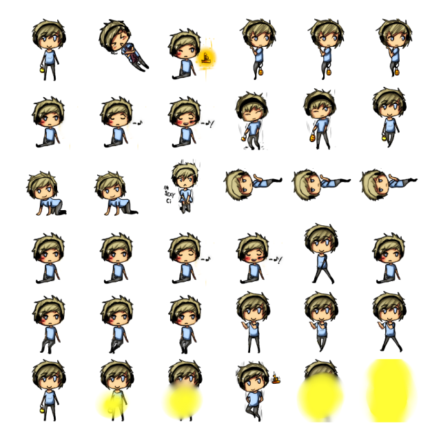 PewDiePie Shimeji Sprite Preview