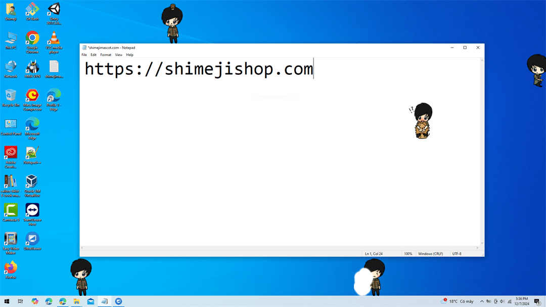 Phil lester Shimeji on Desktop
