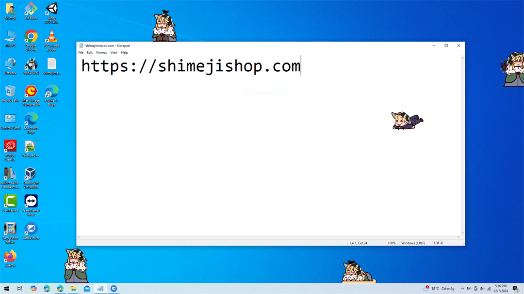 Philza Shimeji on Desktop