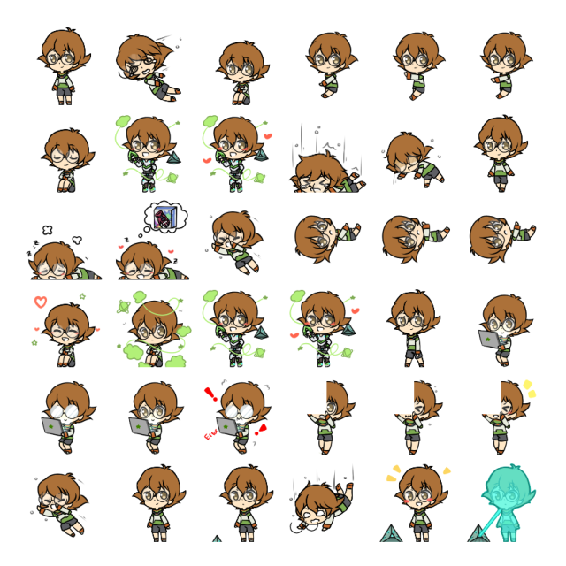 Pidge Shimeji Sprite Preview