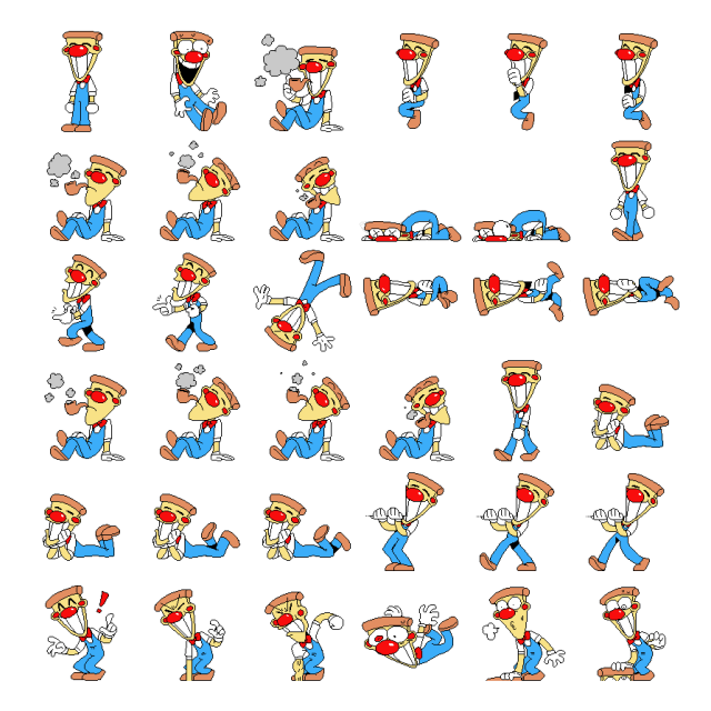 Pizzahead Shimeji Sprite Preview