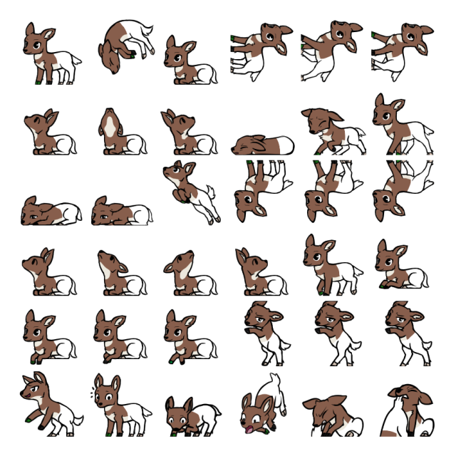 Plucky Shimeji Sprite Preview