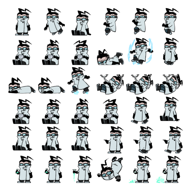 Professor Membrane Shimeji Sprite Preview