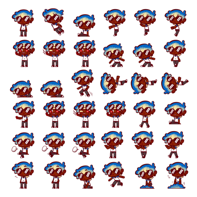 Punk Dave Shimeji Sprite Preview