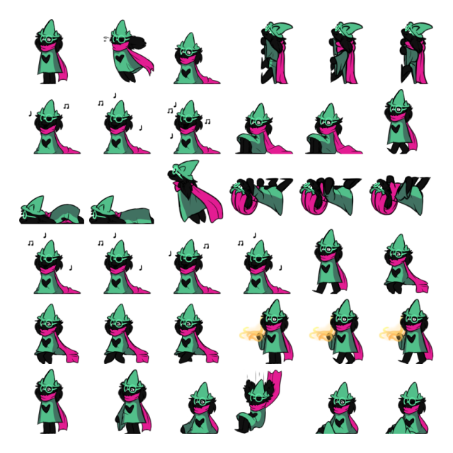 Ralsei Shimeji Sprite Preview