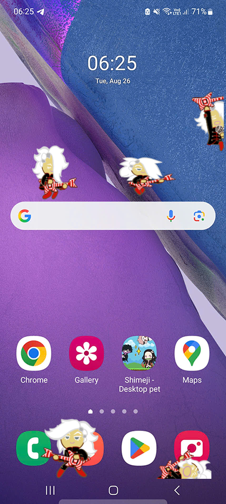 Rockstar Cookie Shimeji on Mobile