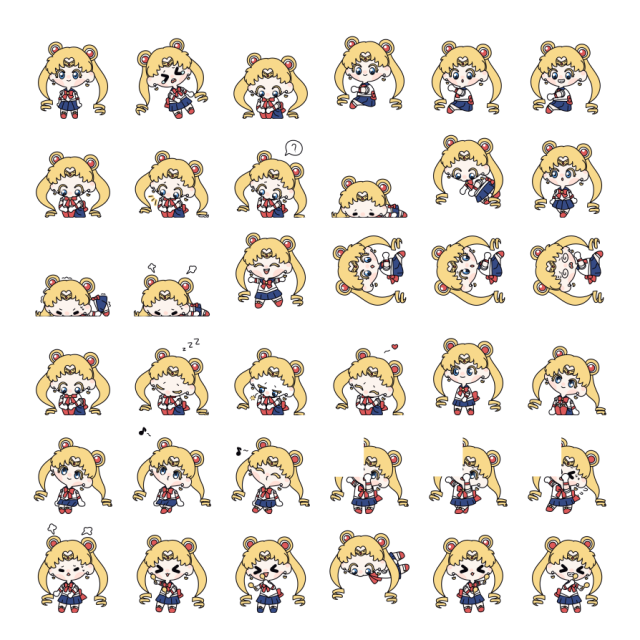 Sailor Moon Shimeji Sprite Preview