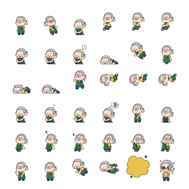 Sakamoto Taro Shimeji Sprite Preview
