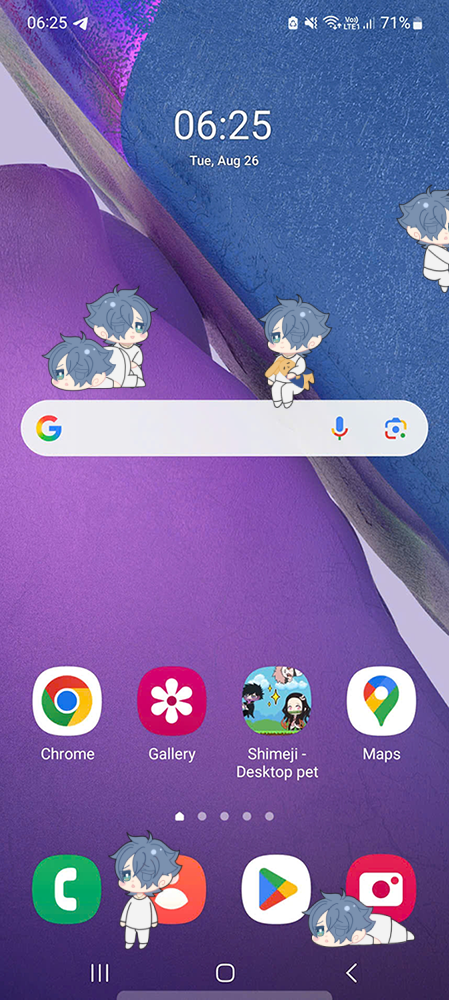Sakurai Haruka Shimeji on Mobile
