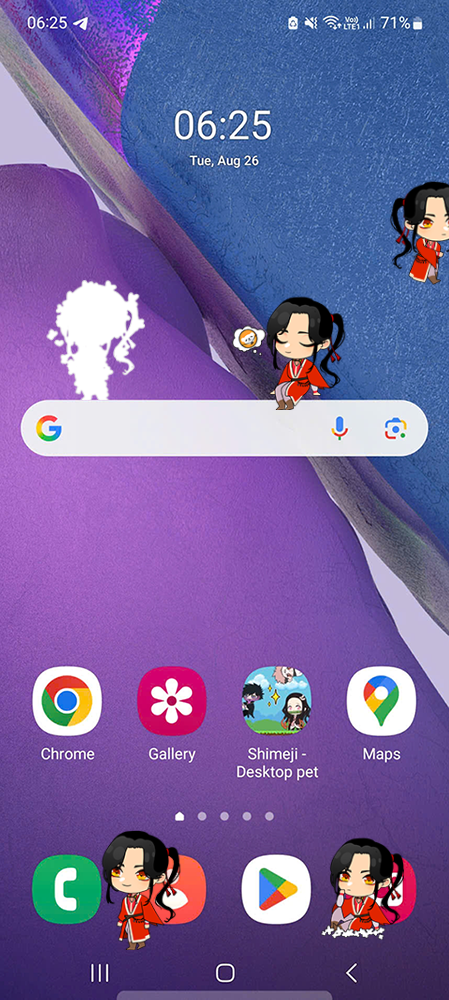 San Lang Shimeji on Mobile