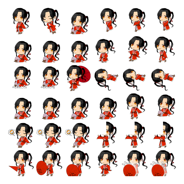 San Lang Shimeji Sprite Preview