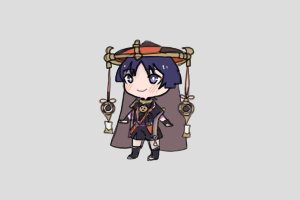Scaramouche Shimeji featured image – free desktop pet from Genshin Impact