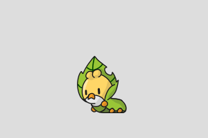 Sewaddle Shimeji featured image – free desktop pet from Pokemon