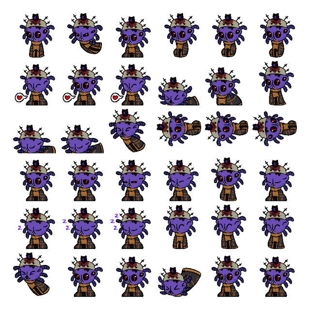 Shamura Shimeji Sprite Preview