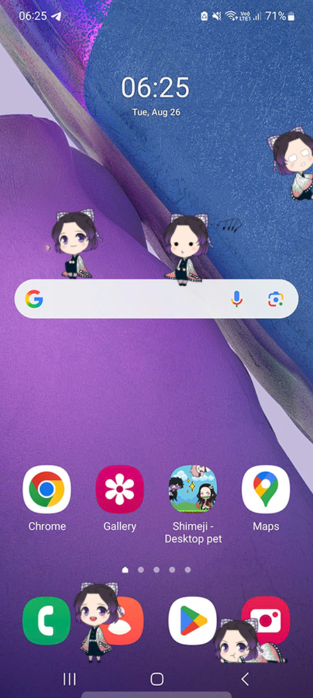 Shinobu Kocho Shimeji on Mobile
