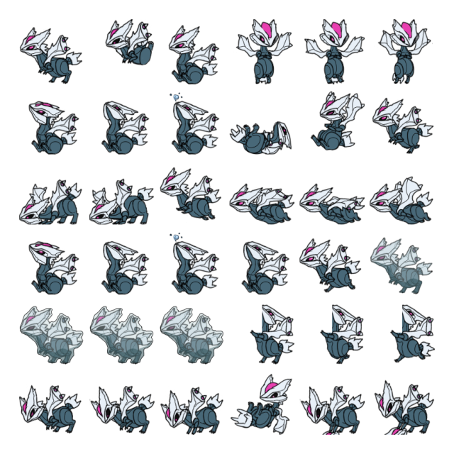 Shiny Kyurem Shimeji Sprite Preview