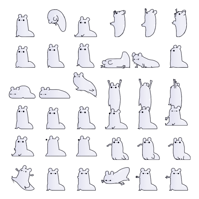 Slugcat Shimeji Sprite Preview