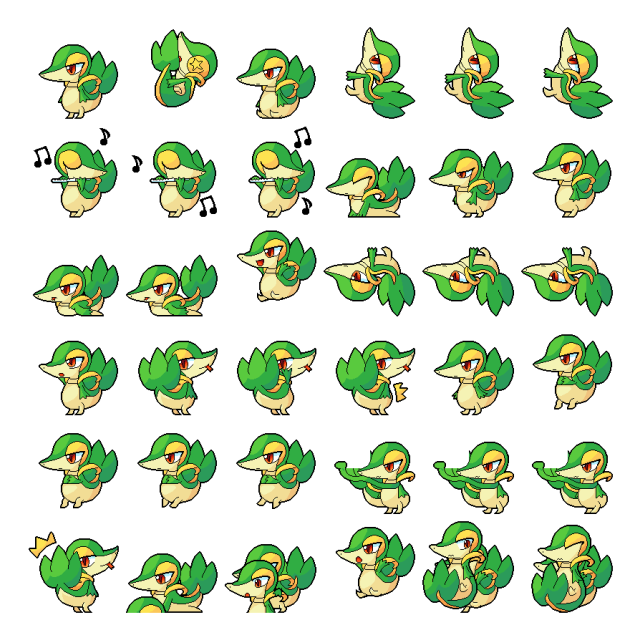 Snivy Shimeji Sprite Preview