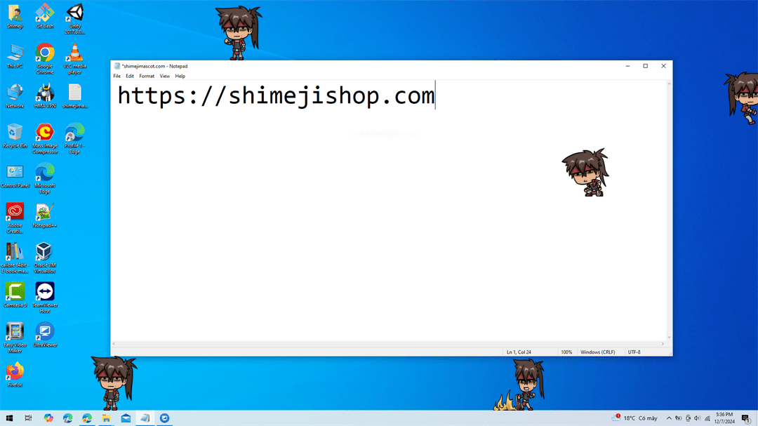 Sol Badguy Shimeji on Desktop