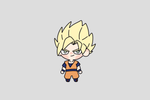 Son Goku Shimeji featured image – free desktop pet from Dragon Ball
