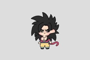 Son Goku SSJ4 Shimeji featured image – free desktop pet from Dragon Ball