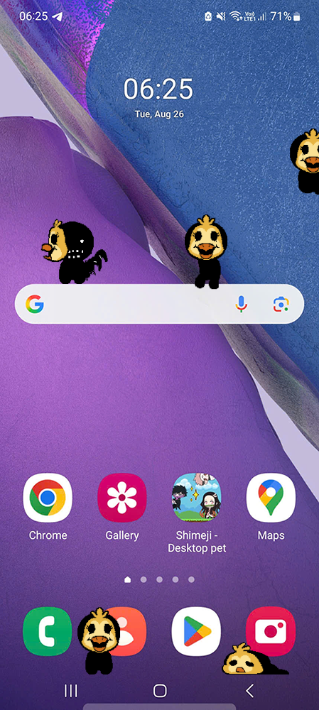 SoulC Shimeji on Mobile