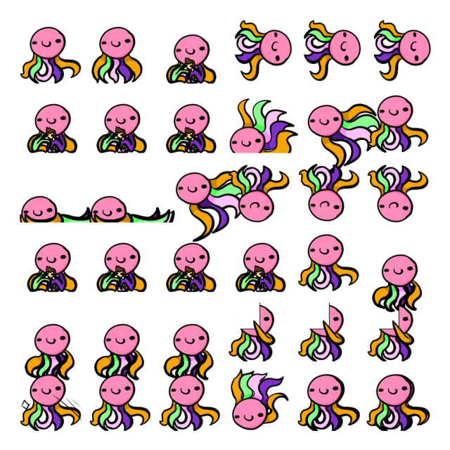 Squigly Shimeji Sprite Preview
