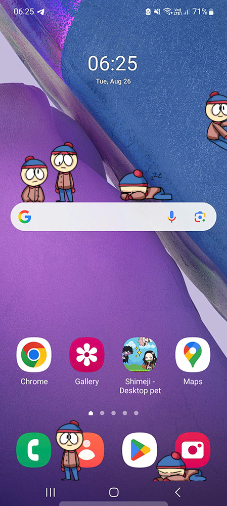 Stan Marsh Shimeji on Mobile