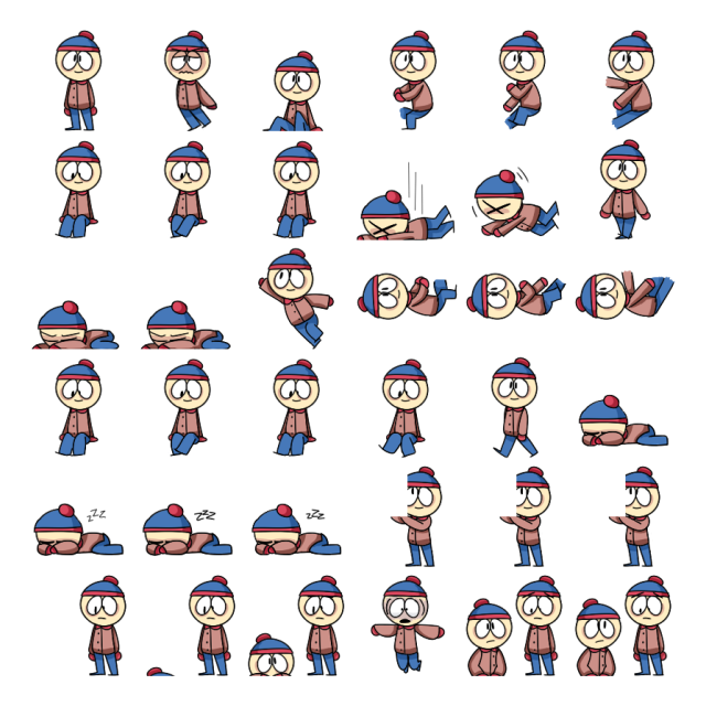 Stan Marsh Shimeji Sprite Preview