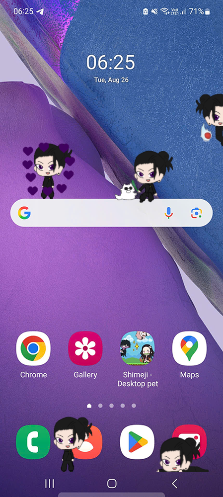 Suguru Geto Shimeji on Mobile
