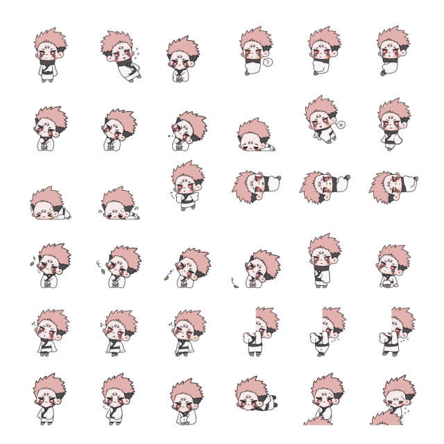 Sukuna Shimeji Sprite Preview