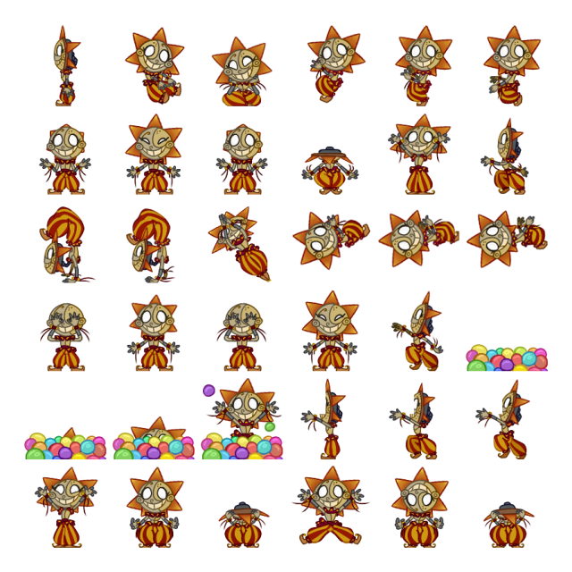 Sundrop Shimeji Sprite Preview
