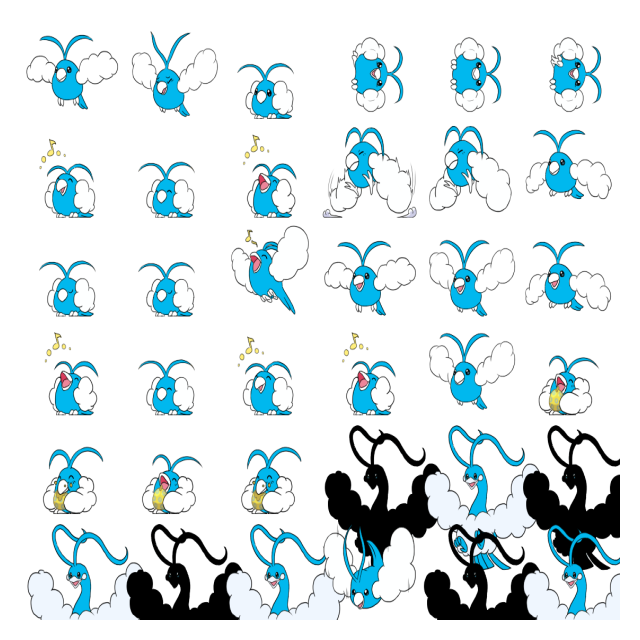 Swablu Shimeji Sprite Preview