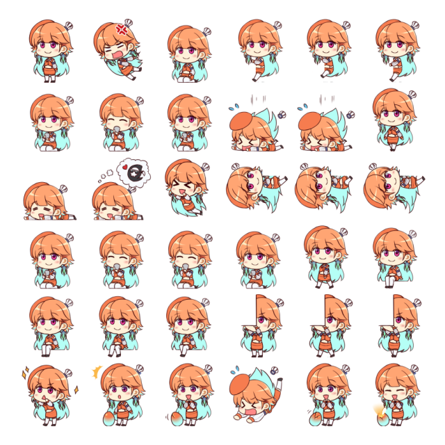 Takanashi Kiara Shimeji Sprite Preview