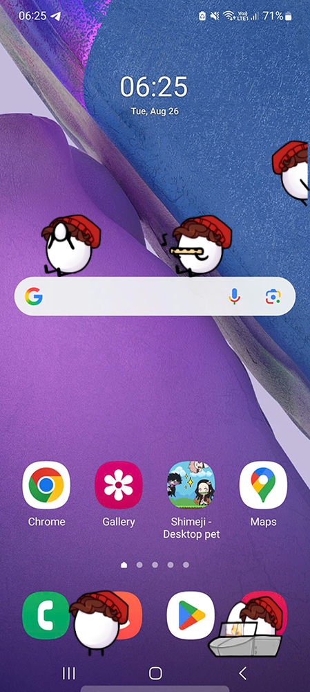 Tallulah Shimeji on Mobile