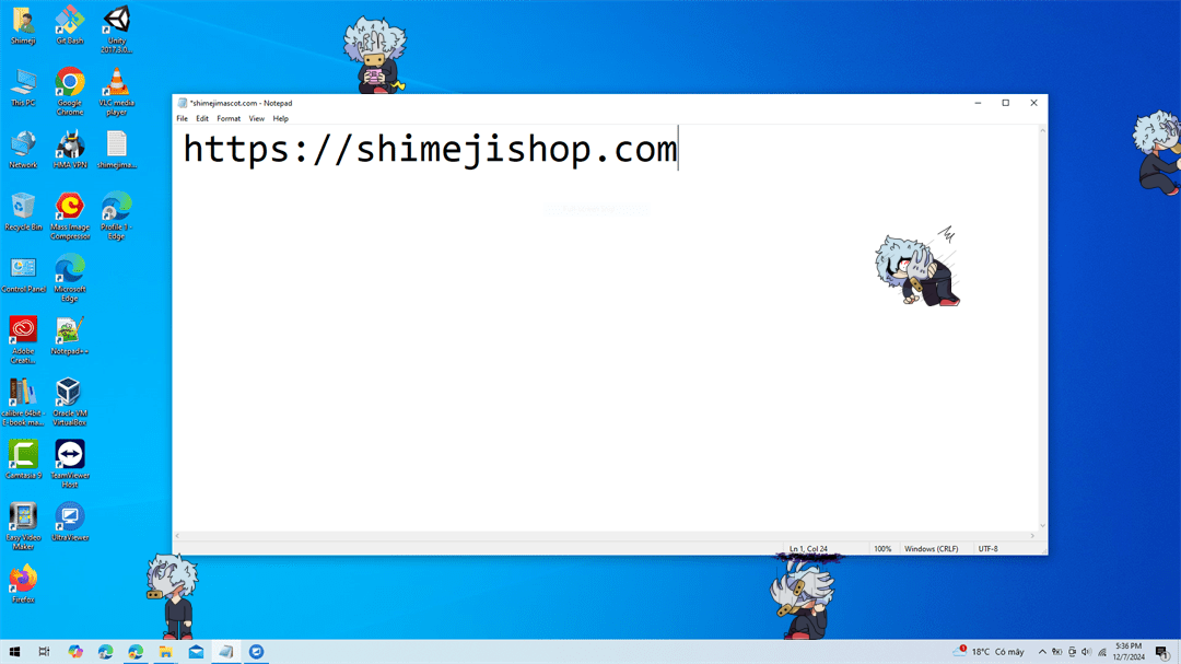 Tenko Shimura (Tomura Shigaraki) Shimeji on Desktop